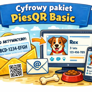Cyfrowy pakiet PiesQR Basic. Bez zawieszki